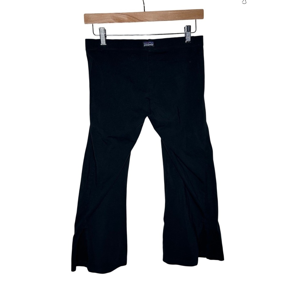 Patagonia Serenity Organic Cotton Blend Cropped Flare Pants size Small Black